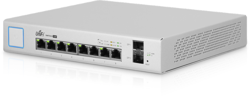 Unifi Switch Administrerad 8-Portars Gigabit Switch med 150W PoE+