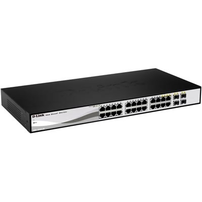 DGS-1210-24 Layer 2, 10/100/1000Mbps, 20xRJ45, 4xSFP