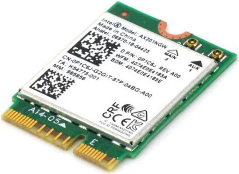 FRU Intel Wi-Fi 6 AX201 2*2ax+BT5.0 PCIE (Bulk förpackad)
