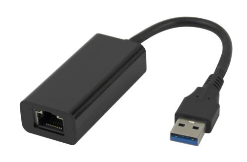 Gigabit Nätverkskort med MAC address pass-through - USB A - Svart
